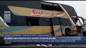Huacho: al menos siete muertos dejó despiste de bus - Noticias de despiste