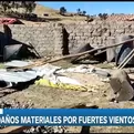 Huancavelica: Daños materiales por fuertes vientos 
