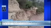 Huancavelica: Lluvias y huaicos causaron daños en vías de la región - Noticias de lluvias-torrenciales