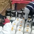 Huancavelica: policía incauta 10 toneladas de insumos químicos