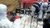 Huancavelica: policía incauta 10 toneladas de insumos químicos - Noticias de accidentes