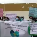 Huancayo: protesta de profesionales de la salud