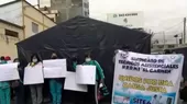 Huancayo: protesta de trabajadores médicos - Noticias de medico