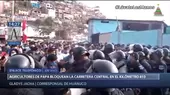 Huánuco: Agricultores de papa bloquean la Carretera Central - Noticias de agricultores