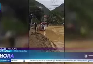 Huánuco: Carretera Central restringida por huaico en el kilómetro 206