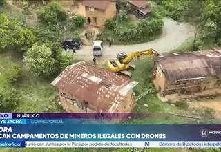 Policía interviene campamentos de minería ilegal y encuentra equipos valorizados en más de S/3 millones