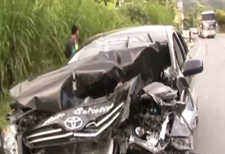 Huaral: Cuatro muertos deja choque entre un auto y un camión