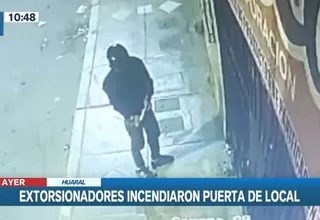 Huaral: Extorsionadores incendiaron local de abarrotes