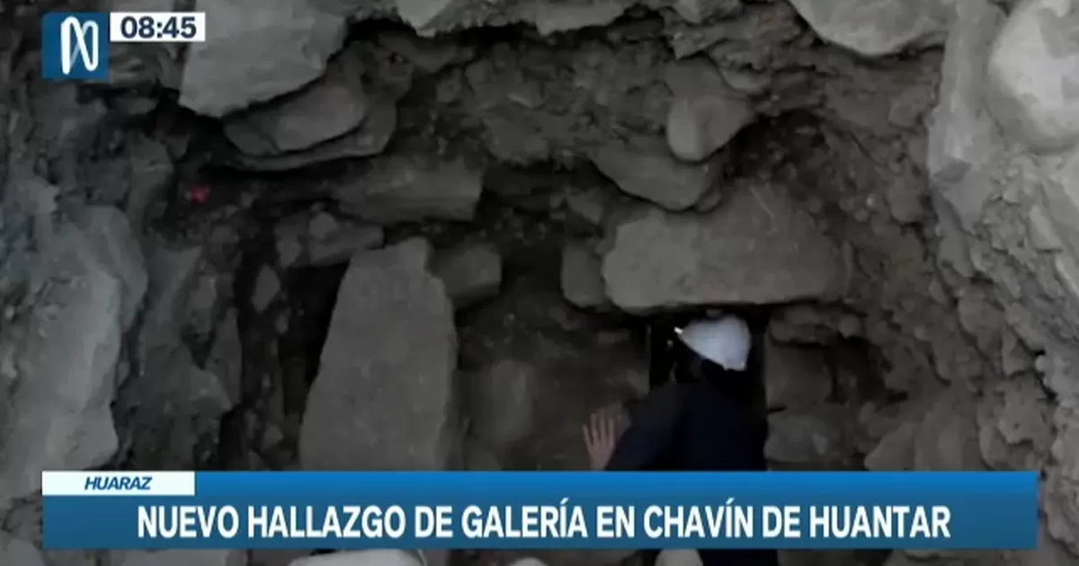 Huaraz: Hallan nueva galería en Chavín de Huántar