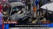 Huaura: dos muertos dejó un choque vehicular en Panamericana Norte - Noticias de huaura