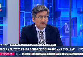 Hugo Perea: Retiro de AFP es una "bomba de tiempo" para el país