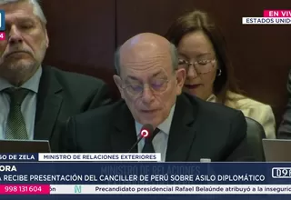 Hugo de Zela planteó ante la OEA limitar el uso ideológico del asilo y fortalecer su control