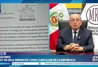 Hugo de Zela renunció como canciller de la República tras suspensión de compra de aviones F-16