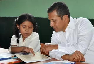 Humala destacó esfuerzos del Gobierno para atender a niños en edad escolar