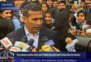 Caso 'Lava Jato': Humala defendió a Rocío Calderón de vinculaciones 