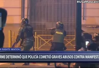 Human Rights Watch: La Policía cometió "graves abusos" contra manifestantes en marchas