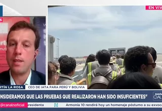 IATA: "Las pruebas del nuevo Jorge Chávez han sido insuficientes"