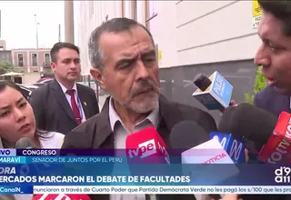 Iber Maraví acusa a Keiko Fujimori de autoritarismo y cuestiona presión al Congreso por facultades