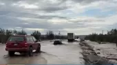 Ica: Huaicos interrumpen el kilómetro 340 de la carretera Panamericana Sur - Noticias de carreteras