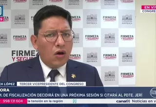 Ilich López considera "solventes" las explicaciones de José Jerí sobre la reunión con empresario chino