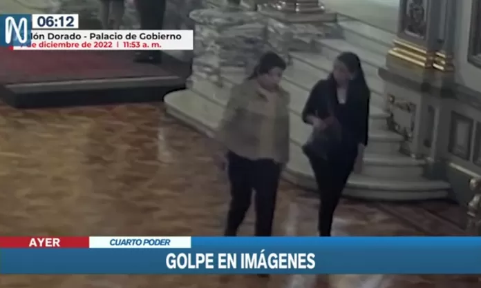 Golpe de Pedro Castillo: Betsy Chávez aparece en imágenes inéditas de Palacio de Gobierno