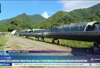 Megantoni: Imágenes muestran labores tras fuga de gas y deflagración