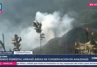 Incendio arrasó área de conservación en Amazonas