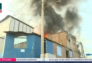 Incendio en el asentamiento humano Puerto Nuevo en el Callao