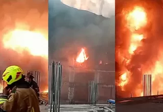 Incendio en Cercado de Lima: Así colapsó parte de edificio