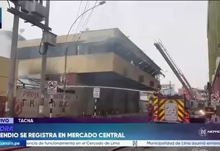 Incendio consume galería “La Rampa” en Tacna