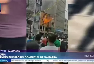 Incendio en Gamarra moviliza a bomberos y genera alarma en La Victoria
