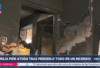 Incendio en Los Olivos dejó a familia sin hogar ni pertenencias