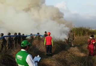 Incendio en Los Pantanos de Villa fue controlado
