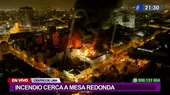 Un incendio de proporciones se registró en el cruce de Puno con Andahuaylas - Noticias de mesa-directiva