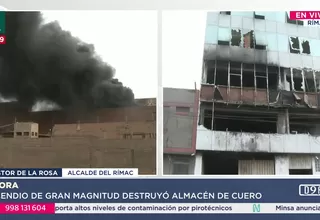 Alcalde del Rímac anuncia clausuras y denuncias penales tras incendio