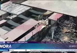 Incendio en SJL movilizó 16 unidades y fue controlado tras tres horas de trabajo