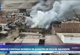 Incendio se registra en almacén de Villa El Salvador