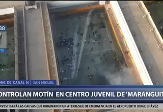 Motín en centro de rehabilitación juvenil 'Maranguita' ha sido controlado