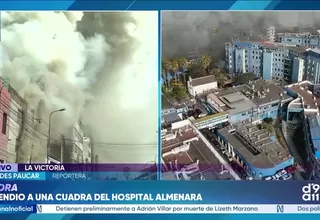 Incendio en La Victoria afecta entorno del Hospital Almenara
