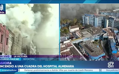 La Victoria: Incendio en almacén textil cerca del Hospital Almenara