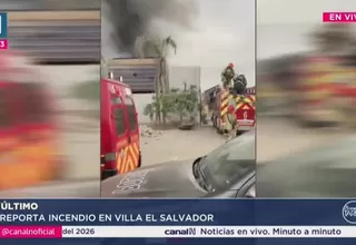 Incendio en Villa El Salvador moviliza 8 unidades de bomberos
