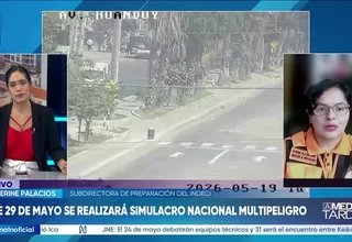 Indeci anuncia Simulacro Nacional Multipeligro este 29 de mayo
