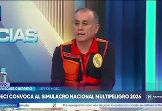 INDECI convoca a Simulacro Nacional Multipeligro 2026 tras sismo en Ica