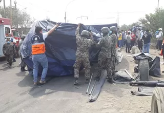 Indeci: familias ocupan carpas de emergencia tras incendio en Comas