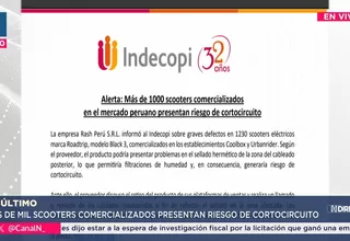 Indecopi alerta por cortocircuito en scooters Roadtrip Black 3