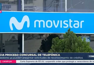 Indecopi inicia procedimiento concursal ordinario de Telefónica