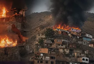 Un incendio destruyó al menos 10 viviendas en la zona de El Mirador en Independencia