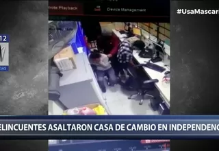 Independencia: Sujetos asaltaron casa de cambio y se llevaron más de $5000