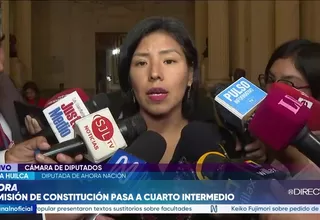 Indira Huilca plantea limitar facultades legislativas a seguridad y fenómeno de El Niño