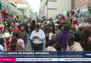 Informalidad laboral en Perú alcanza al 72% de la PEA, según WIEGO